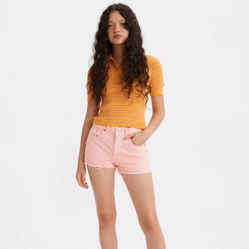Levi’s Fresh Pink Cherry Red 501 Shorts‎ (30)